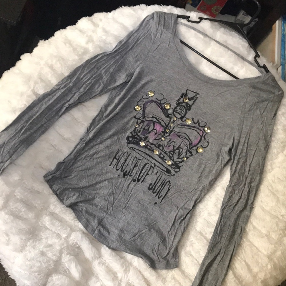 Juicy Couture Grey Long Sleeve Shirt